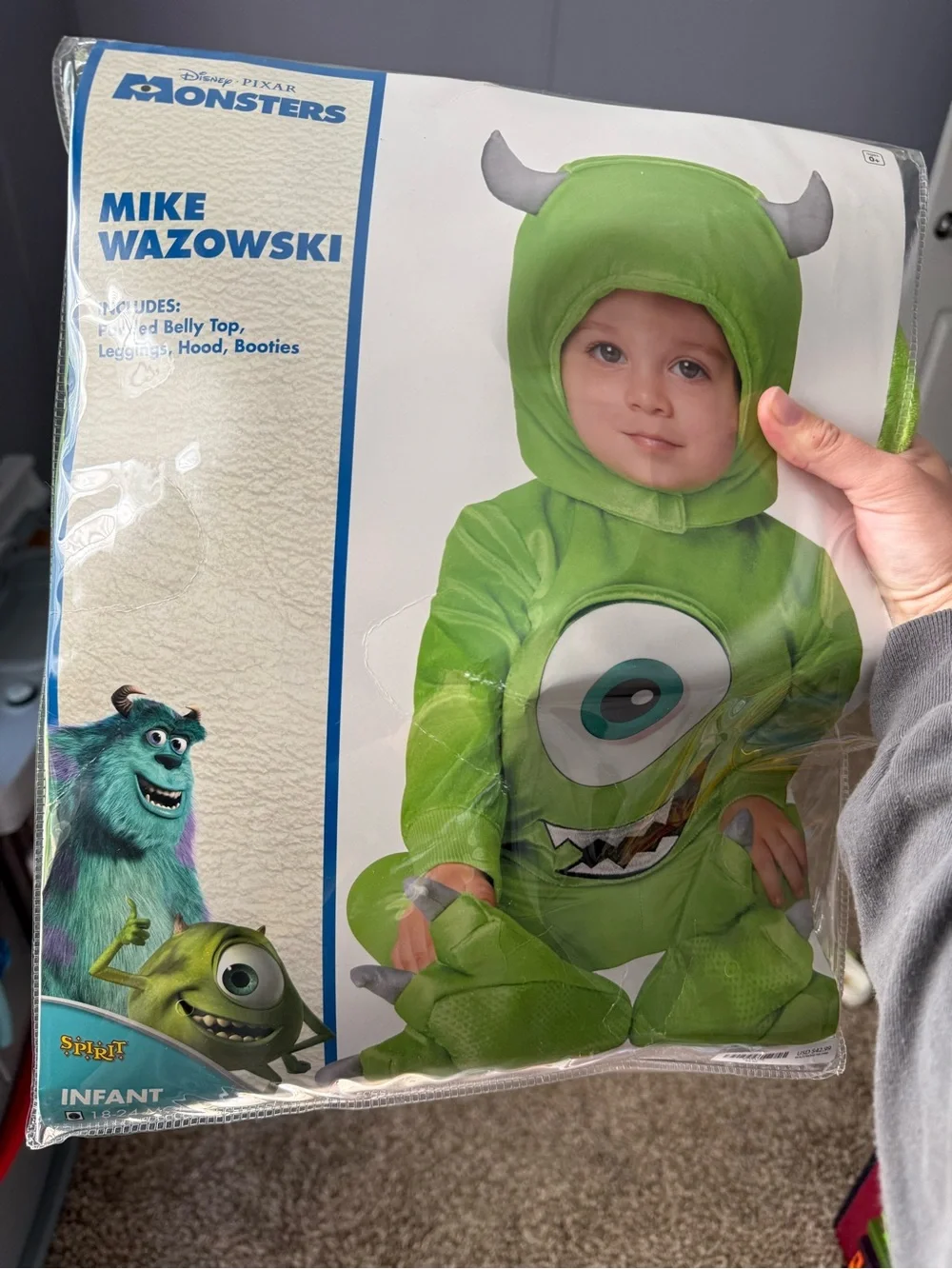 Mike Wazowski Infant Halloween Costume - Green